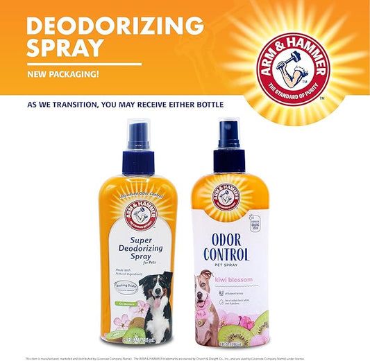 Arm & Hammer Dog Deodorizing Spray – Kiwi Blossom Fresh Coat Odor Control 8oz