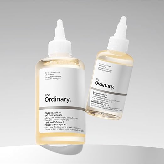 The Ordinary Glycolic Acid 7% Exfoliating Toner – Brightening & Smoothing Daily Toner for Even Skin Tone (240ml)