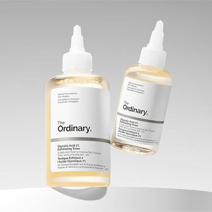The Ordinary Glycolic Acid 7% Exfoliating Toner – Brightening & Smoothing Daily Toner for Even Skin Tone (240ml)