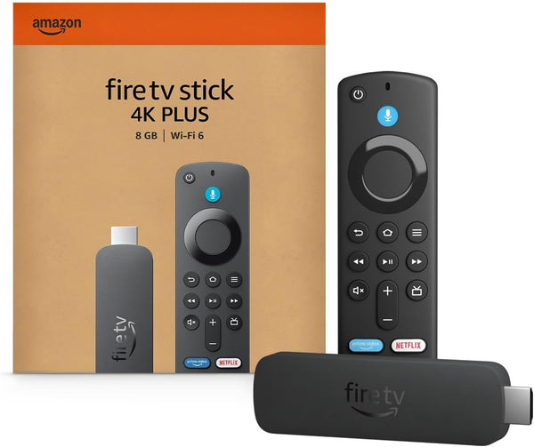 Amazon Fire TV Stick 4K Plus – AI Search, Wi-Fi 6 Streaming Device with Alexa+