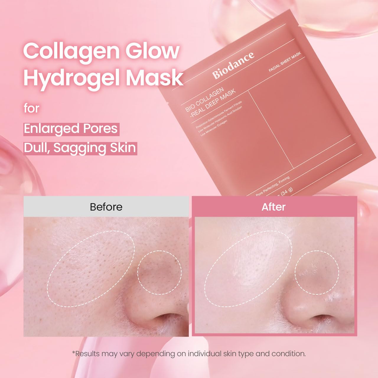 BIODANCE Bio-Collagen Deep Hydrogel Face Mask 4-Pack | Hydrating Korean Skincare