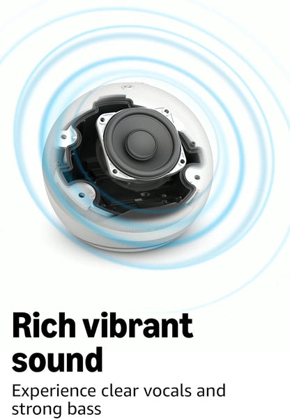Amazon Echo Dot (Newest Model) Smart Speaker with Alexa | Vibrant Sound | Charcoal
