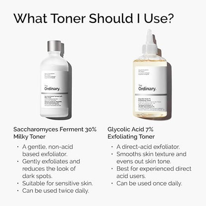 The Ordinary Glycolic Acid 7% Exfoliating Toner – Brightening & Smoothing Daily Toner for Even Skin Tone (240ml)