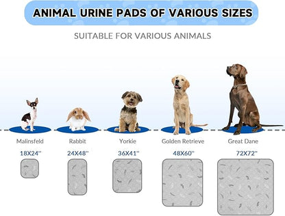 Sunheir Washable Dog Pee Pads – Reusable Waterproof Puppy Training Pads 2 Pack