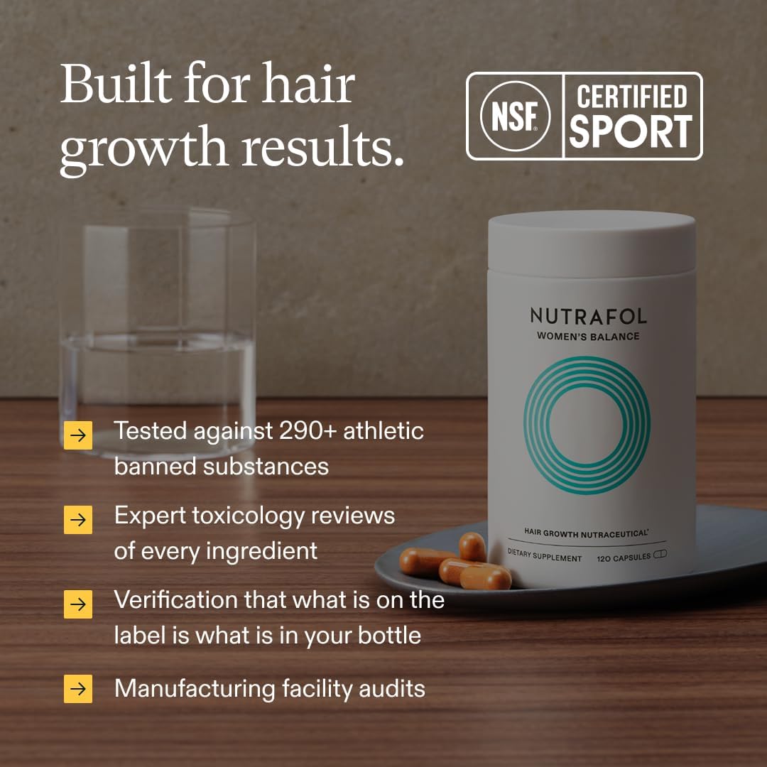 Nutrafol Women's Balance Hair Growth Supplements for Women 45+ | Thicker, Fuller Hair & Scalp Coverage | 1 Month Supply