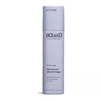 ATTITUDE Oceanly Face Serum Stick EWG Verified Plastic-free Plant and Mineral-Based Ingredients Vegan and Cruelty-free Beauty Products PHYTO AGE Unscented 1 Ounce