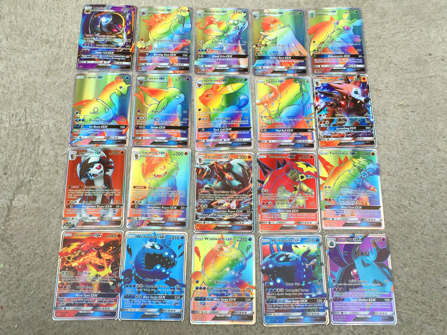 GX Pokémon Flash Cards - 100 Cards Set