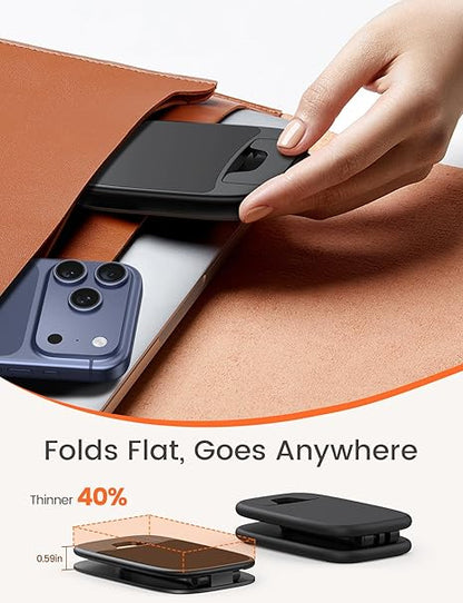 Lamicall Foldable Phone Stand – Adjustable Desk Holder for iPhone & Galaxy Devices