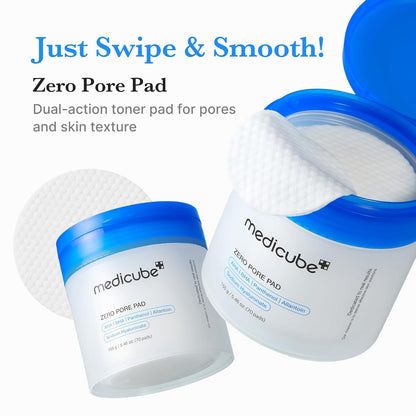 medicube Zero Pore Pad 2.0 | AHA BHA Exfoliating Toner Pads for Pore Care