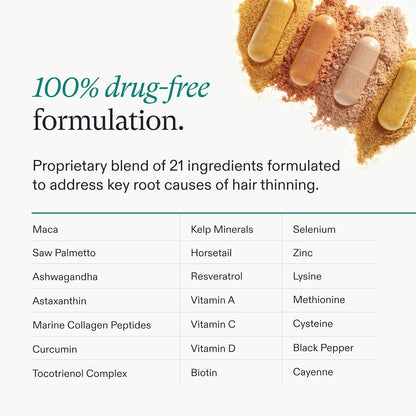 Nutrafol Women's Balance Hair Growth Supplements for Women 45+ | Thicker, Fuller Hair & Scalp Coverage | 1 Month Supply