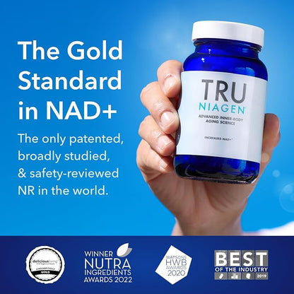 TRU NIAGEN NAD+ Supplement 300mg – Nicotinamide Riboside NR Capsules 30 Servings