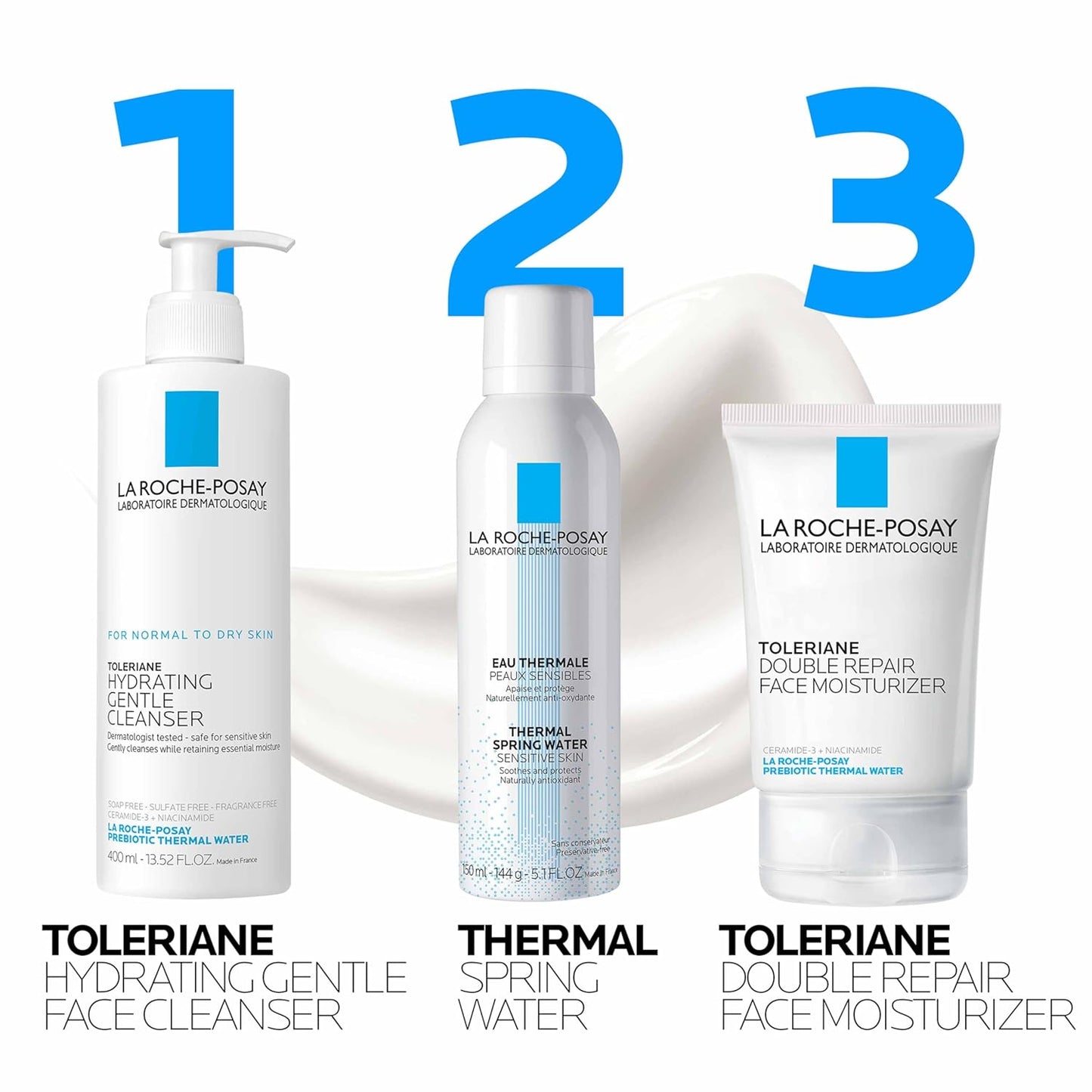 La Roche-Posay Toleriane Double Repair Moisturizer – Daily Face Cream for All Skin Types