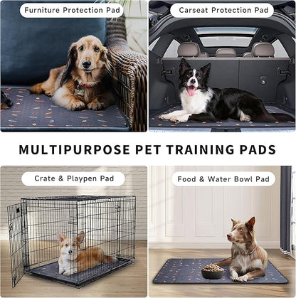 Sunheir Washable Dog Pee Pads – Reusable Waterproof Puppy Training Pads 2 Pack