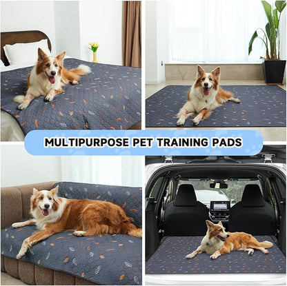 Sunheir Washable Dog Pee Pads – Reusable Waterproof Puppy Training Pads 2 Pack
