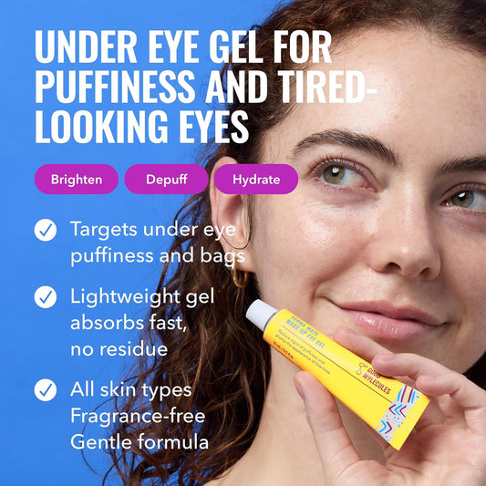 Good Molecules Yerba Mate Wake Up Eye Gel | Hydrating Eye Gel with Caffeine & Hyaluronic Acid
