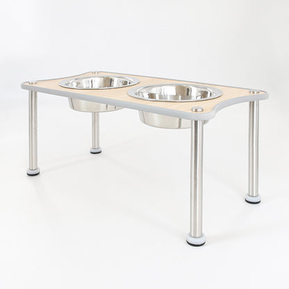 Adjustable Height Pet Food Bowl Stand