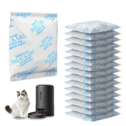 16 Pack Pet Food Desiccant Bag Compatible with PETLIBRO/PETKIT Automatic Cat Feeder Desiccant Bag Replacement for Pet Food Storage Container/Dog Treat Container/Timed Cat Feeder Keep Pet Food Fresh
