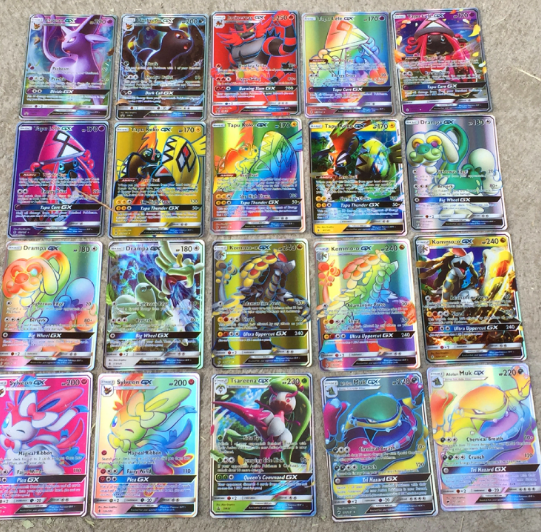 GX Pokémon Flash Cards - 100 Cards Set